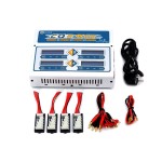 EV-PEAK CQ3 10A 4*100W 110-240V 4 Channel Balance Battery Charger for UAV Accessories